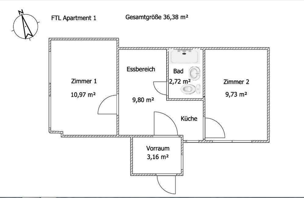 Monteur - Budget Apartments פרייטל חדר תמונה